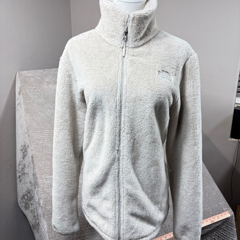 The North Face Osito Fleece Jacket Womens XL Cream Full Zip NF0A4AM7 FA19